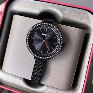 Black Fossil Watch
